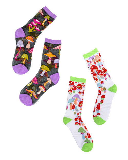 Sock candy mushroom socks bundle womens fashion socks